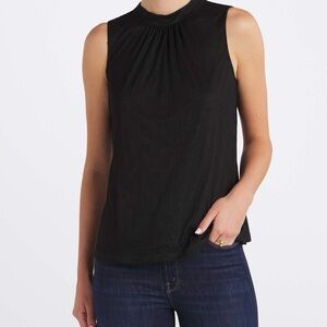 Les Serein bomi‎ textured Dot knit top black large new with tags